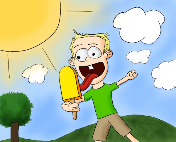 Creation of Eating Ice Cream !: Step 3